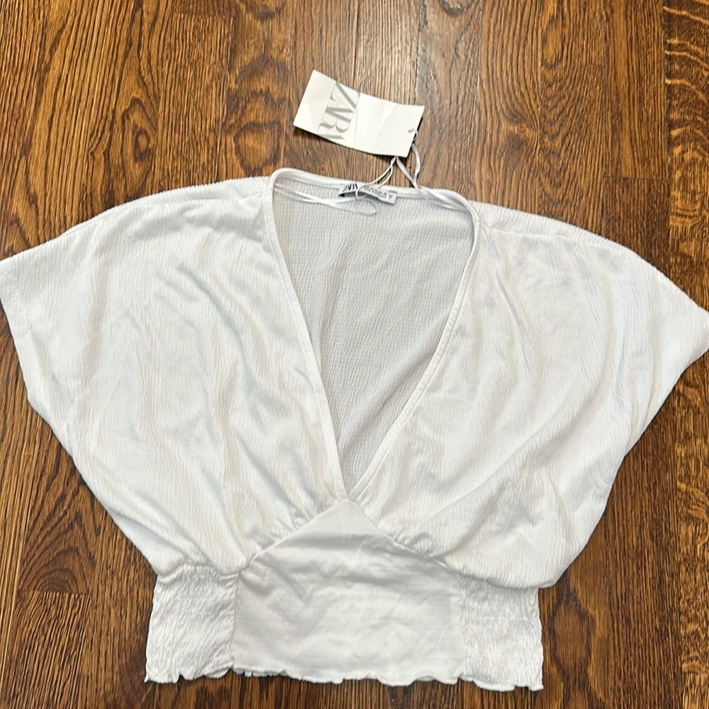Brand new white Zara crop top!